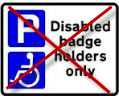 Disabled badge
