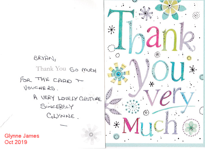 Feedback Glyn James