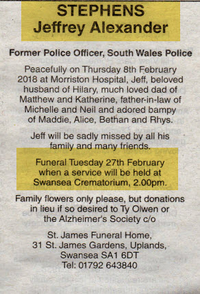 Obituary Jeff Stephens