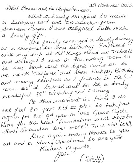 Feedback from John Smith