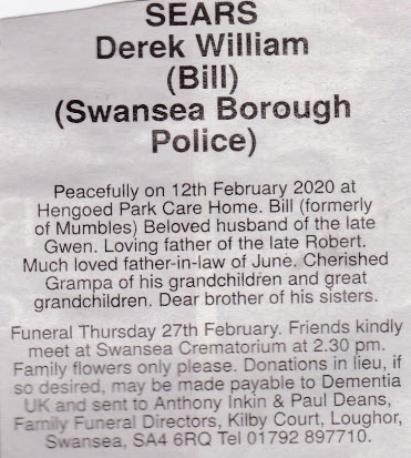 Obituary Bill Sears